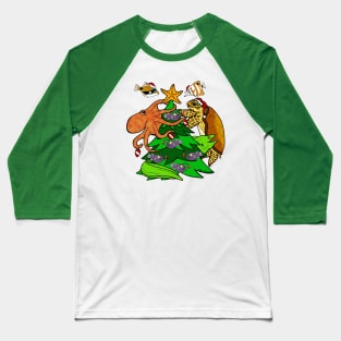 Christmas Tree Reef Baseball T-Shirt